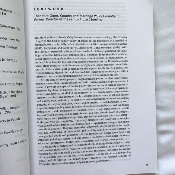 Family Policy Matters Bogenschneider Third Edition 978-0-415-84447 Policymaking - Picture 8 of 8